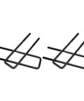 12 Inch Rear Axle U Bolts Kit For Dodge Ram 1500 Leaf Spring Suspension Flat Top Design Steel Black Powder Coated Replacement U Bolts For 1999 To 2010, black steel U bolts
