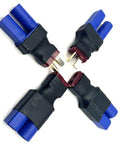 2 Pairs EC5 To T Plug Adapters For RC Cars Trucks Planes Boats And LiPo Battery Chargers EC5 Male To T Plug Female