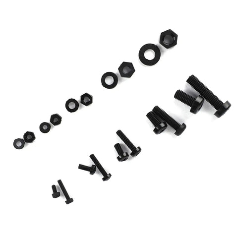 Nylon Screws Nut Washer Kit 270 Pcs M2 To M5 Plastic Hex Standoff Mounting Hardware Set For DIY Electronics And Furniture Assembly Durable Non Conductive, black nylon screws, nuts, and washers