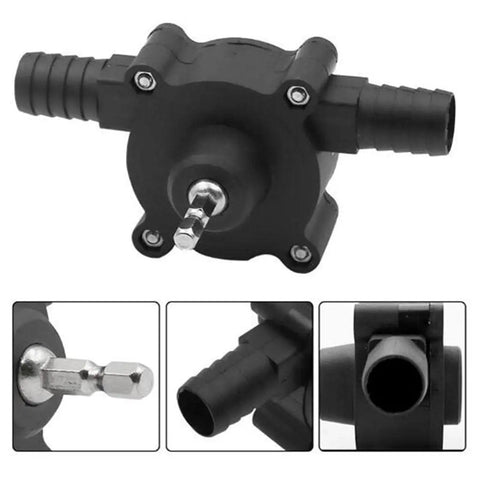 Heavy Duty Hand Electric Drill Powered Self Priming Water Transfer Pump With Corrosion Resistance Portable Design Quick Install No Power Cord Needed Efficient Engineering For Garden Irrigation And Drainage Tasks