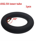 10X2.50 inner tube for electric scooters, 1 piece, 45-degree valve angle