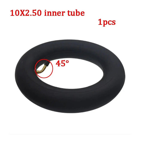 10X2.50 inner tube for electric scooters, 1 piece, 45-degree valve angle