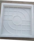 Easy To Use Reusable Concrete Stone Mold For DIY Garden Pathways Breeze Through Creating White Stepping Stones For Patios Walkways And Driveways Cement Brick Mould To Build Durable Backyard Paths, 25x25x5 cm white plastic mold