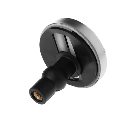 Two Pack Toilet Seat Hinges Replacement With Quick Release Mounting Screws For Easy Clean And Durable Bathroom Fix Standard Toilet Seats Compatible DIY Friendly With Most Standard Seats And Easy Clean Up For Quick Home Or Shop Fix, side view of hinge close-up.
