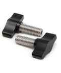 Rugged Workhorse Heavy Duty Thumb Screws With Durable Black Aluminum Knobs crafted for quick fixes with stainless steel threads.