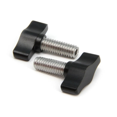 Rugged Workhorse Heavy Duty Thumb Screws With Durable Black Aluminum Knobs crafted for quick fixes with stainless steel threads.
