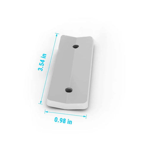 Heavy Duty Aluminum Solar Panel Pole And Wall Mount Bracket Kit For One To Fifteen Watt Panels 3.54 x 0.98 inches