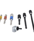 Grab This Epic 7-Piece Impact Grade Power Hand Tool Set With Magnetic Socket And Hex Shank Drill Adapter Perfect For All Your Drilling Gigs And Heavy Duty Jobs Guaranteed To Rock Your World., 7-piece chrome vanadium steel drill adapter set with magnetic socket and hex shanks