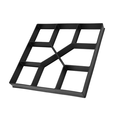 No Fuss Ready To Use Concrete Paver Stepping Stone Mold 15.75 Inch Square Reusable Plastic Garden Walkway Template for landscapes.