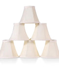 Chandelier Lamp Shades For Candelabra Bulbs Clip On Fitter 6 Inch Bottom Diameter 3 Inch Top Diameter 5 Inch Tall 6 Pack arranged