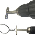 Heavy Duty Wire Twister Tool For Fence Wire And Rebar Tie Ups Up To Three Sixteenth Inch 7 Gauge Wire Stainless Steel Construction Drill Powered Twist With Quick Release Ideal For Chain Link Fence Installation side view
