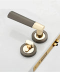 Quiet Door Lock Set For Bedroom Security Handle Lock Indoor Zinc Alloy Lockset With Keyed Entry Heavy Duty Electroplated