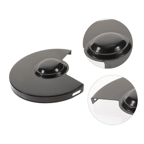 Grinding Machine Safety Cover And Bench Guard Replacement Shield Kit, Angle Guard For Enhanced Protection, black, metal detail view.