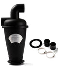 Turbocharged Dust Separator For Vacuum Cleaners DIY Upgrade Kit with connectors, clamps, and accessories included.