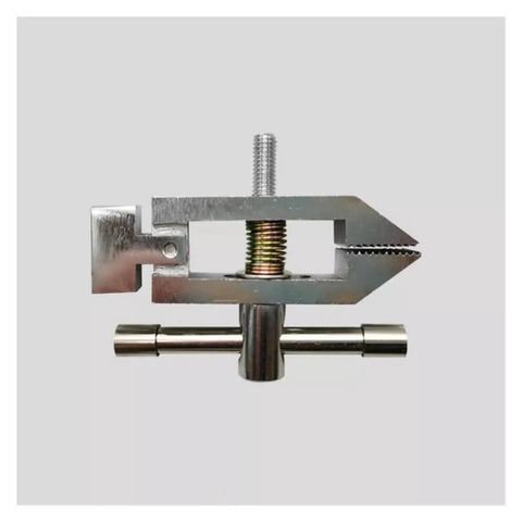 Push-Pull Force Gauge Test Bench Clamp For 0-18MM Range, 1000N Max Load, Lightweight 240G Portable Tension Chuck, DIY Tools Setup, Pro Grade Mini Bench Fixture HJJ-016 Compatible, Versatile Grip For Repeated Testing, Accurate Reading, Durable Alloy clamp