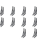 Triangular Iron Shelf Brackets 10 Pack For Home Repair And Cabinet Corner Support Board Connection Brace Mounting Hardware