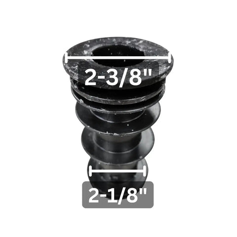 Replacement Two And Three Eighths Inch Plastic Insert Bushings For Caster Dining Chairs Set Of Two No Wobble Fix Pre Greased Durable Fit For Swivel And Tilt Mechanisms black bushing 2-3/8 and 2-1/8 inches