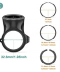 Seat Post Quarter Turn Mount For Garmin Varia Radar And RearVue Systems Fits 27.2mm 30.9mm 31.6mm Bars shown with size details