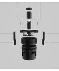 Exploded view of 58Mm Magnetic Wdt Tool, showcasing stainless steel components and magnetic base for coffee grounds distribution.