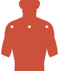 AR500 Combatant Silhouette Steel Target 12 by 20 Inch with Three Half Inch Holes for Stand or Gong Mounting Orange Painted