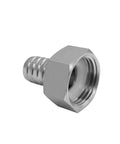 Stainless Steel Garden Hose Swivel Fitting With Three Quarter Barb To Three Quarter GHT Female Threaded Adapter For Quick No Fuss Hose Repair And Leak-Free Connections, stainless steel hose fitting