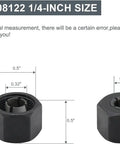 1/4 Inch Router Collet Replacement For PR20EVS Bosch Router, shown with precise measurements and durable aluminum build