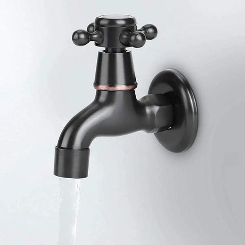 ZBSAVFM Mop Pool Faucet Retro Style Brass Wall Mounted Single Handle Water Tap for Garden Kitchen Sink Decorate with running water.