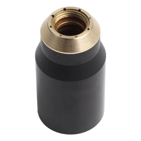 Six Piece Plasma Torch Consumable Shield Cups And Brass Nozzles For Sl60 Sl100 Cutmaster A Series close-up of a brass nozzle.