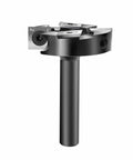 CNC Spoilboard Surfacing Router Bit With One Half Inch Shank And Two Inch Cutting Diameter, Balanced Two Plus Two Carbide Inserts