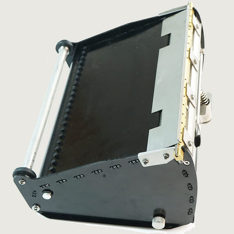 2 In 1 Mud Compound Putty Drywall Finishing Box Tool For 6 And 8 Inch With Pro Grade Heavy Duty Design Black Side View