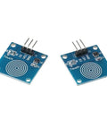 10 Pack Capacitive Touch Sensor Modules TTP223B Digital Proximity Switches for Arduino Projects, shown in close-up view.