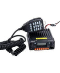 Tri Band Mobile Ham Transceiver With Dual Watch And Dual Standby, 25W 2m 1.25m 70cm Radio with mic and coiled cable