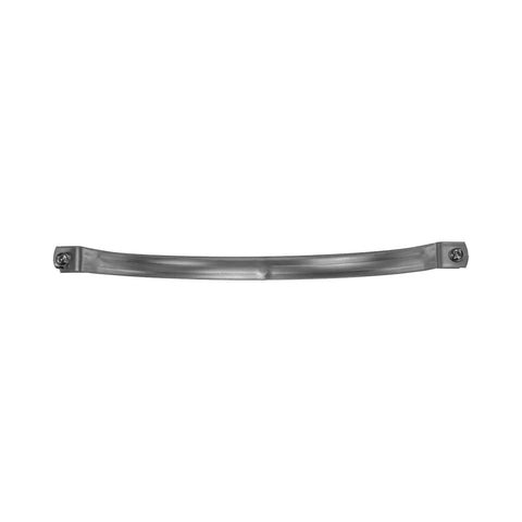 8 Inch Galvanized Pipe Clamp For PVC And Metal Pipes Wall Mount Bracket Conduit And Tube Hanger That Holds Pipes Tight Rigid Pipe Holder Easy Install Conduit Clamp For Vent Ducts Drain Lines And Pipe Runs, side view