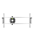 Top view of Planing Sled For Wide Stock Up To 86 Inches Wide With Ultra Track Rails And Heavy Duty Router Aid for slabs and blocks.