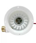 Close-up of 50W Portable Micro Hydro Generator for Outdoor Use and Camping - brushless motor turbine view.