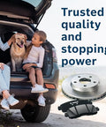 Bosch BC1212 QuietCast ceramic rear brake pad set with rotor