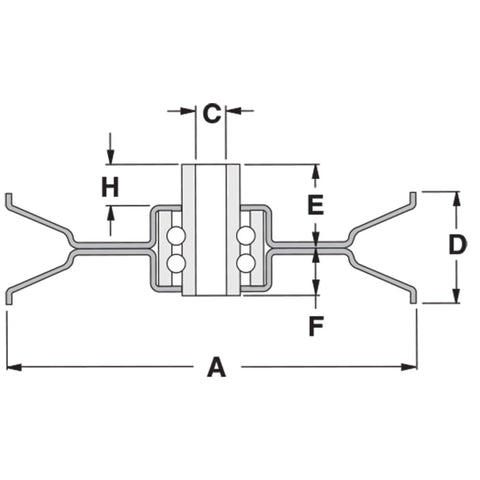 Heavy-Duty V-Idler Replacement For John Deere AM118447, Fits 737 757 777 797 ZTraks, 0.375 In ID, 3.75 In OD, 3.75 In Width, Gold Color, Beefy Belt Tensioner Component showing pulley dimensions