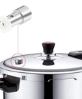 Universal Floater And Sealer Replacement Kit for Pressure Cookers, highlighting floater and sealer fit on cooker lid model.
