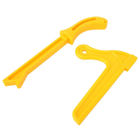 Table Saw Push Sticks Set Of Two Yellow Plastic 2 Inch Push Blocks For Woodworking Heavy Duty Safety Tools Pro Level Precision Clean Cuts For Your Busy Shop