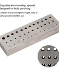 Heavy Duty Watch Staking Tool With Metal Plate 36 Holes Riveting Stake Set Adjustable Hole Sizes Pro Grade Precision Steel