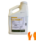 Postemergence Grass Herbicide That Keeps Lawns Lookin Good And Is Easy To Use With Flexible Coverage For Spot Treatments At 0.1 To 0.2 Ounces Per Gallon Or Broadcast At 8 To 16 Ounces Per Acre. 1-gallon jug and orange gloves