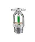 Pro Grade Quick Response Fire Sprinkler Head Pendant Style 1/2 Inch Thread 93C 199F Activation Temp Copper Body With Chrome Plating 5mm Thermal Glass Bulb