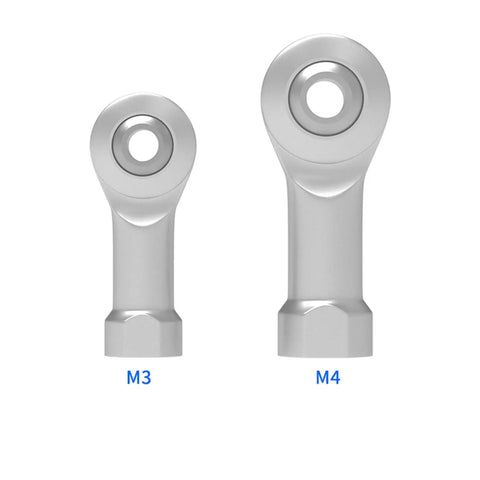 Fisheye Ball Bearing Rod End Joints 12 Pack M3 M4 Female Threaded Bearings For Precision Linkages And 3D Printer Parts Pro Grade Performance Smooth Motion Tough Wear Resistant And Corrosion Proof Design, M3 and M4