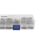 80 Piece Woodruff Key Set Stainless Steel Crankshaft Key Kit Semicircular Half Moon Key Assortment With Storage Box