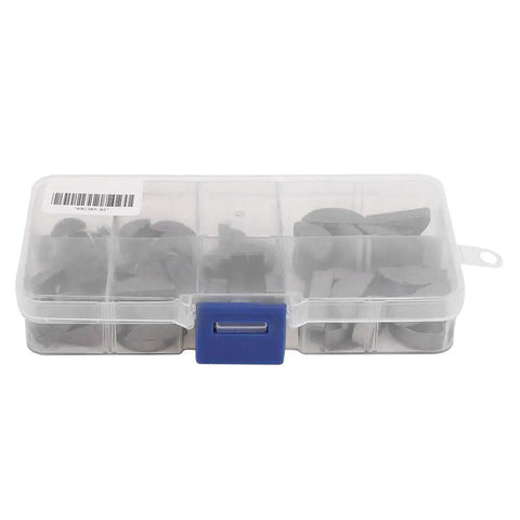 80 Piece Woodruff Key Set Stainless Steel Crankshaft Key Kit Semicircular Half Moon Key Assortment With Storage Box