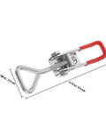 Heavy Duty Adjustable Toggle Latch Clamp 4 Inch Metal Pull Draw Latch With Lock Hole For Toolbox And Industrial Equipment