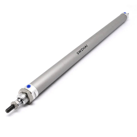 Compact 16mm Bore 300mm Stroke Air Cylinder Double Action Single Rod With Y Connector And Four Pneumatic Quick Fittings MAL16x300