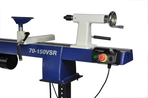 VSR Midi Lathe With 12 Inch By 16.5 Inch Swing, 1 HP DC Motor, Electronic Variable Speed Control, Digital RPM Readout, side view