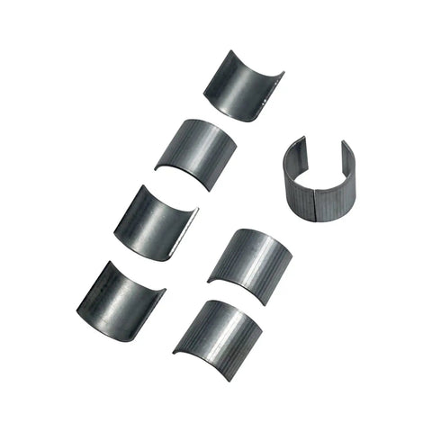 Universal 1 Inch To 1-1/8 Inch Handlebar Riser Shim Spacers Pack Of 8 Dope Steel Bar Conversion Kit for Bikes and Motorcycles