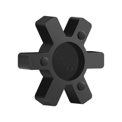 Solid Type Flexible NBR Rubber Spider Center Insert For L Jaw Couplings L110 Fit, Rugged Heavy Duty Vibration Dampening, Durable Black 4 Pack, Precision Machined, Shock Absorb, Ideal For Industrial Equipment, black L110 jaw coupling insert